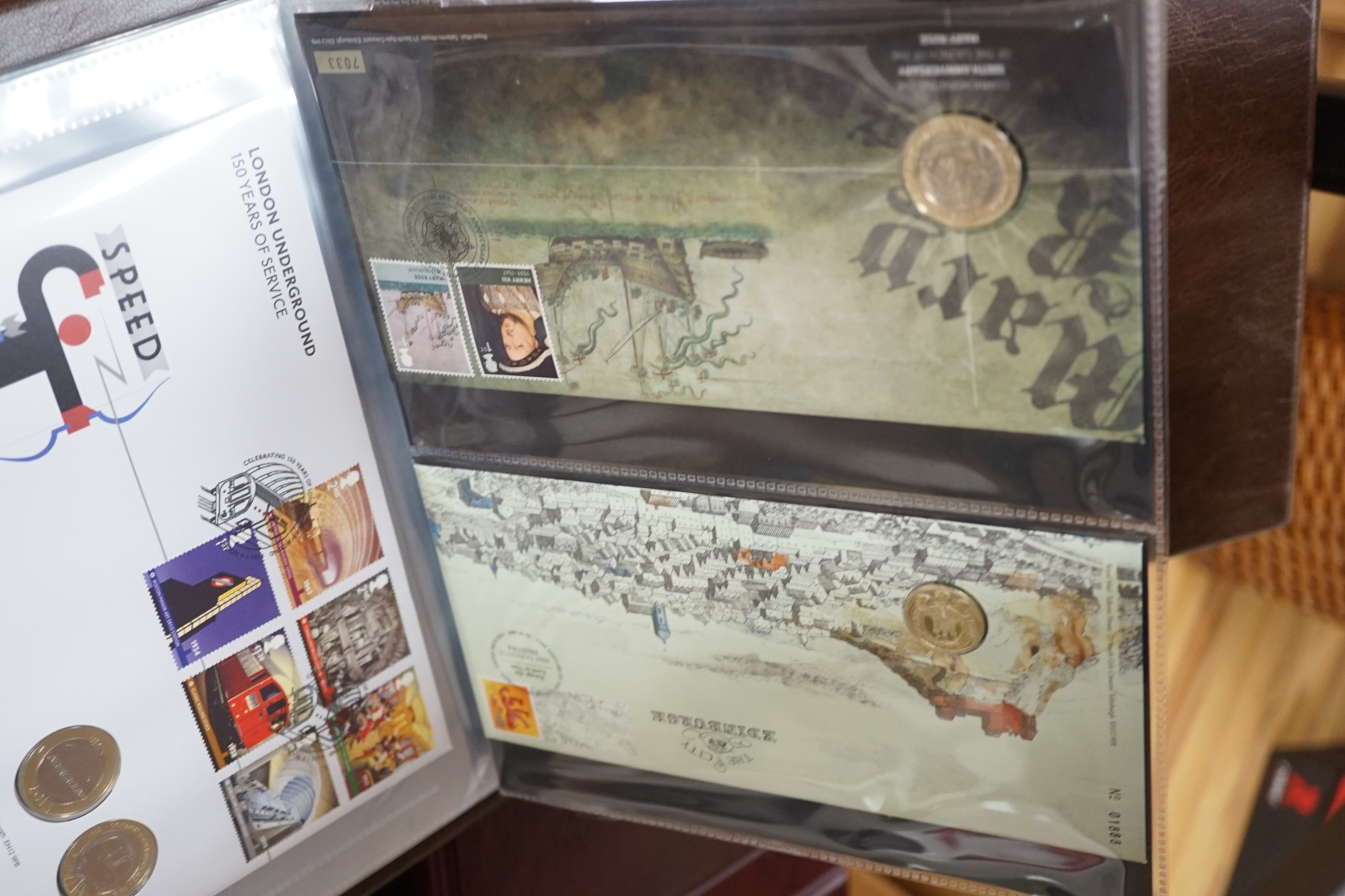 Great Britain First Day Covers and coin covers up to 2012 plus two empty albums (total 18 albums) (2 boxes)